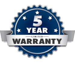 5 Year Warranty